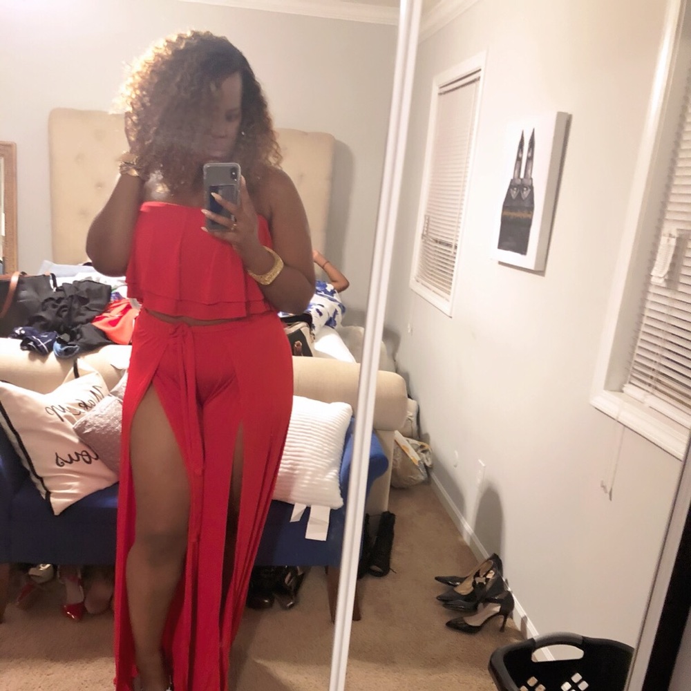 Red two piece set